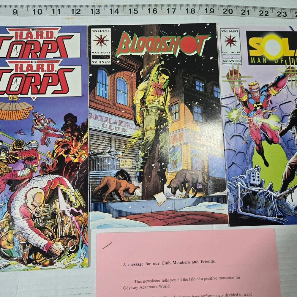 Vintage 90s Valiant Comics Lot Bloodshot HARD Corps Sealed Cards Ephemera Unread